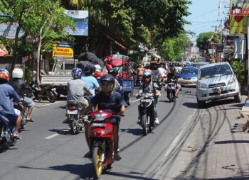 Links rijden op Bali
